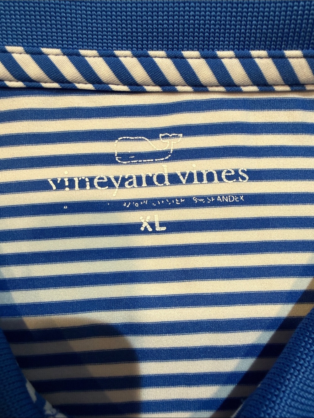 Vineyard Vines Royal Blue & White stripe shirt, Washington and Lee trident - Picture 4 of 5